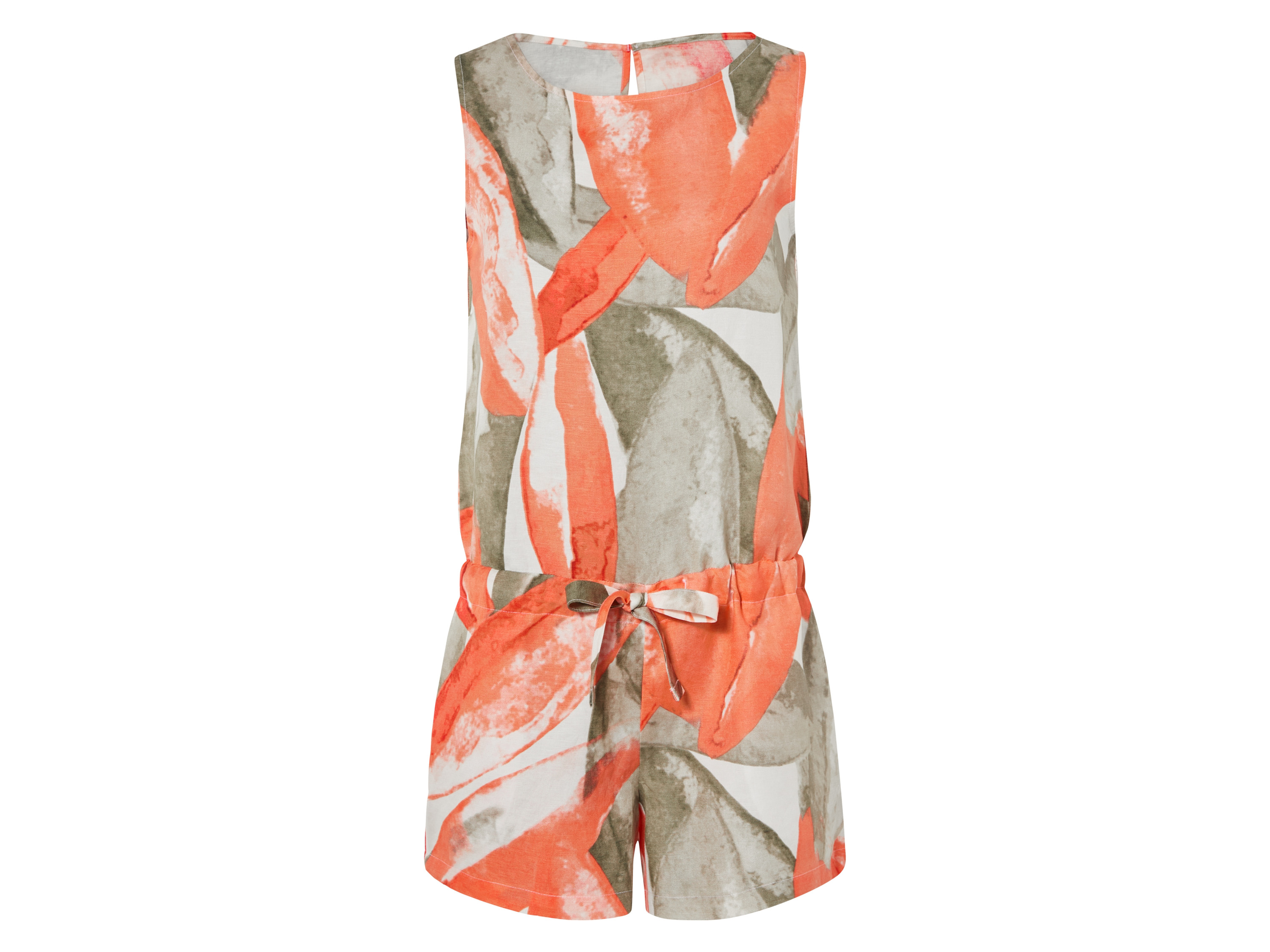 esmara Kombinezon damski z lnu i wiskozy morelowy/beżowy, 42