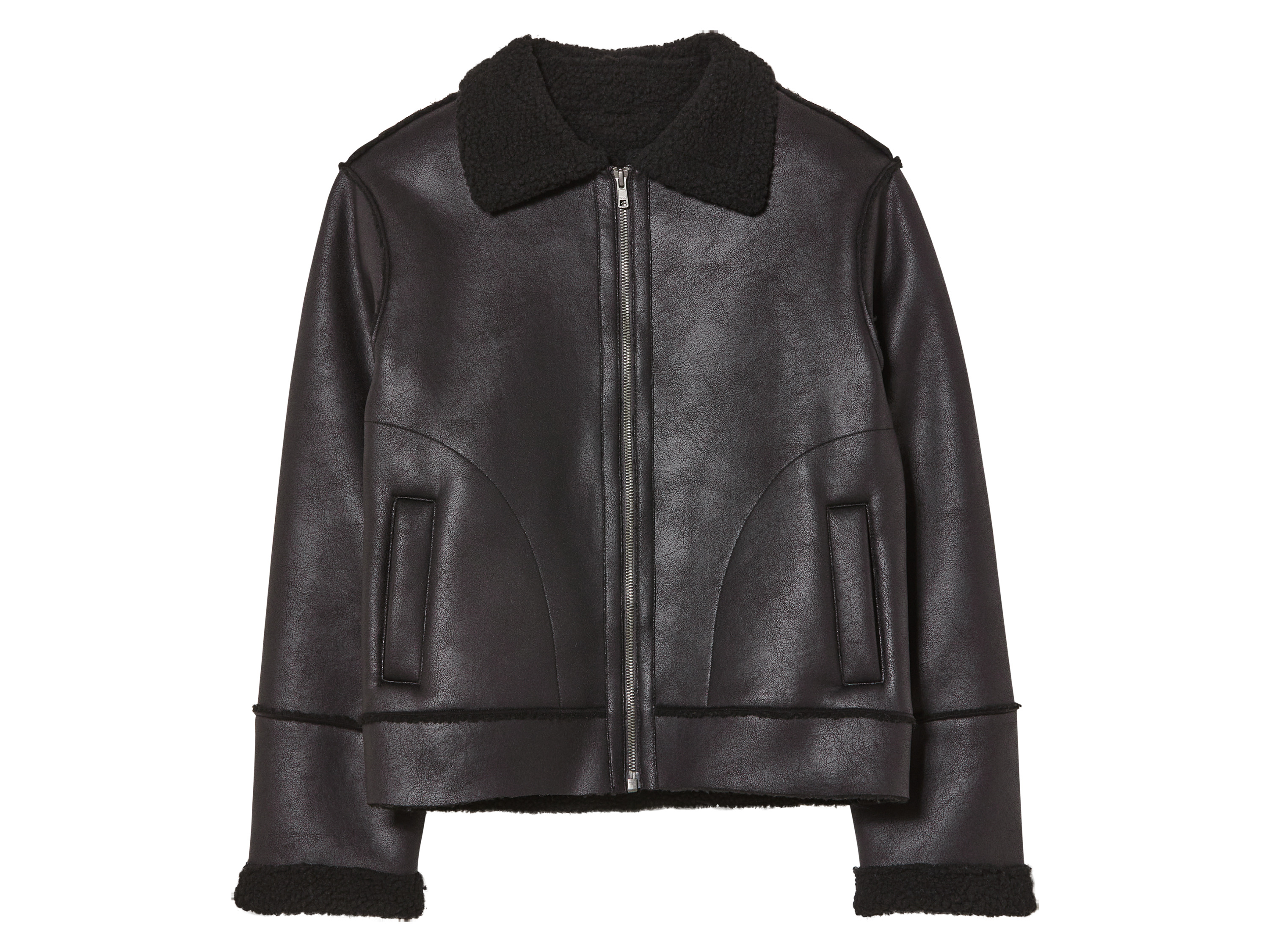 pepperts! Kurtka młodzieżowa z kożuchem 134, Czarny