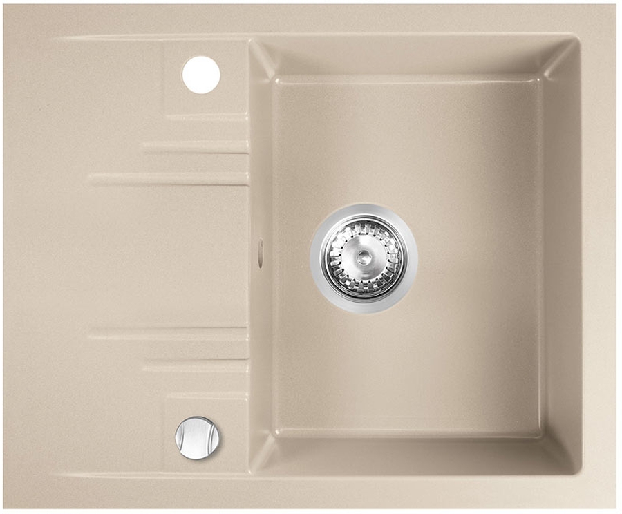 Darmowa Dostawa - Zlewozmywak granitowy 58x48 cm Ferro Mezzo II DRGM4858SA