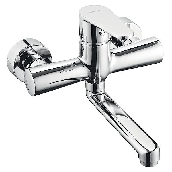 Darmowa Dostawa - Bateria umywalkowa ścienna chrom Ferro Algeo BAG3