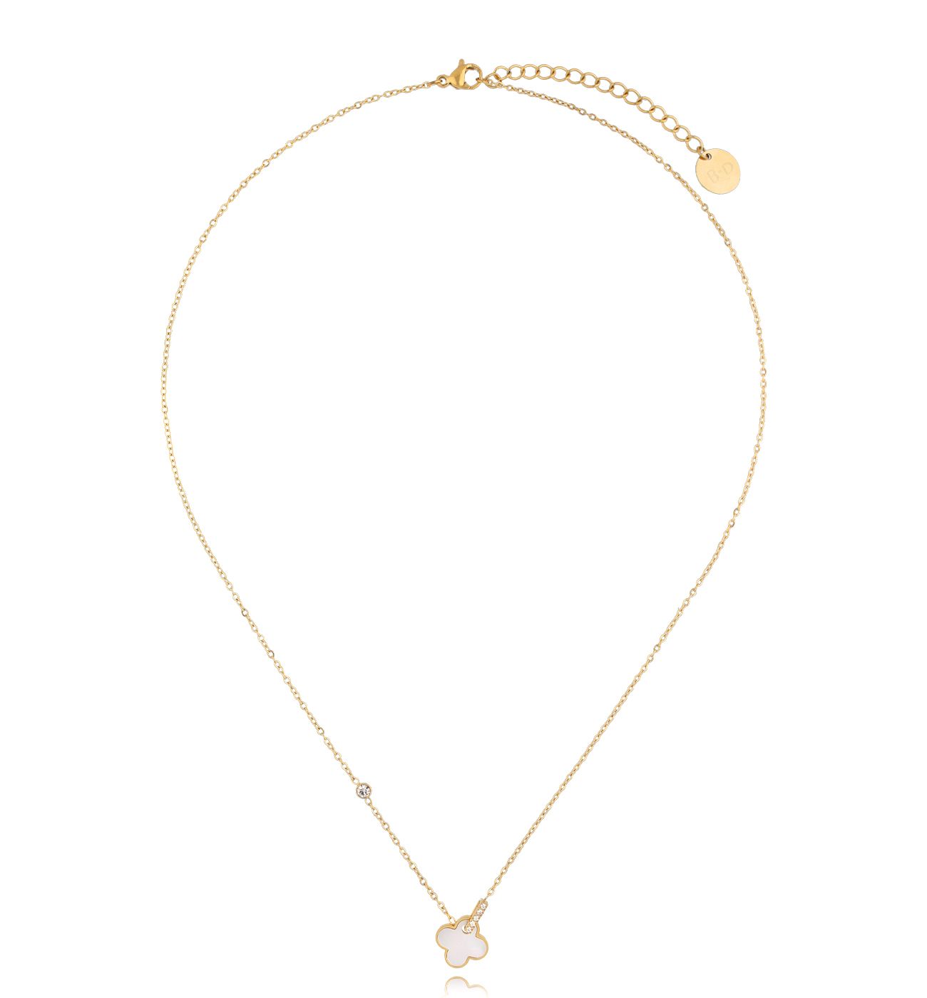 Naszyjnik z koniczynką Clover NSY0259 - By Dziubeka