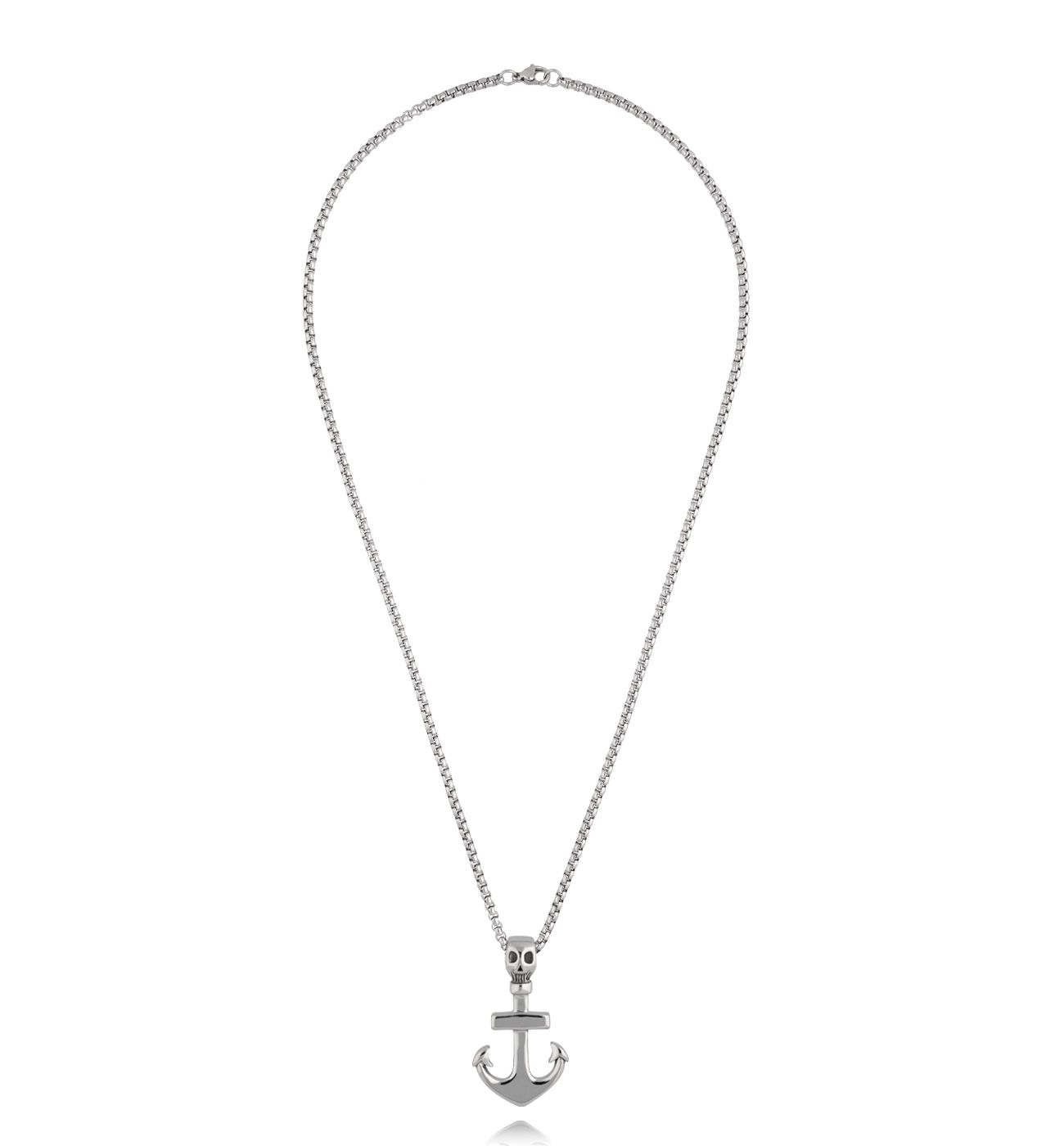 Naszyjnik z kotwicą i czaszką Hvitserk - By Dziubeka
