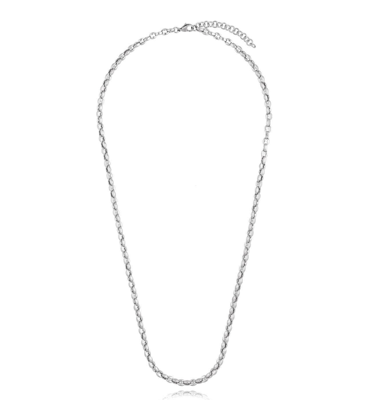 Naszyjnik srebrny łańcuch długi Hadd - By Dziubeka