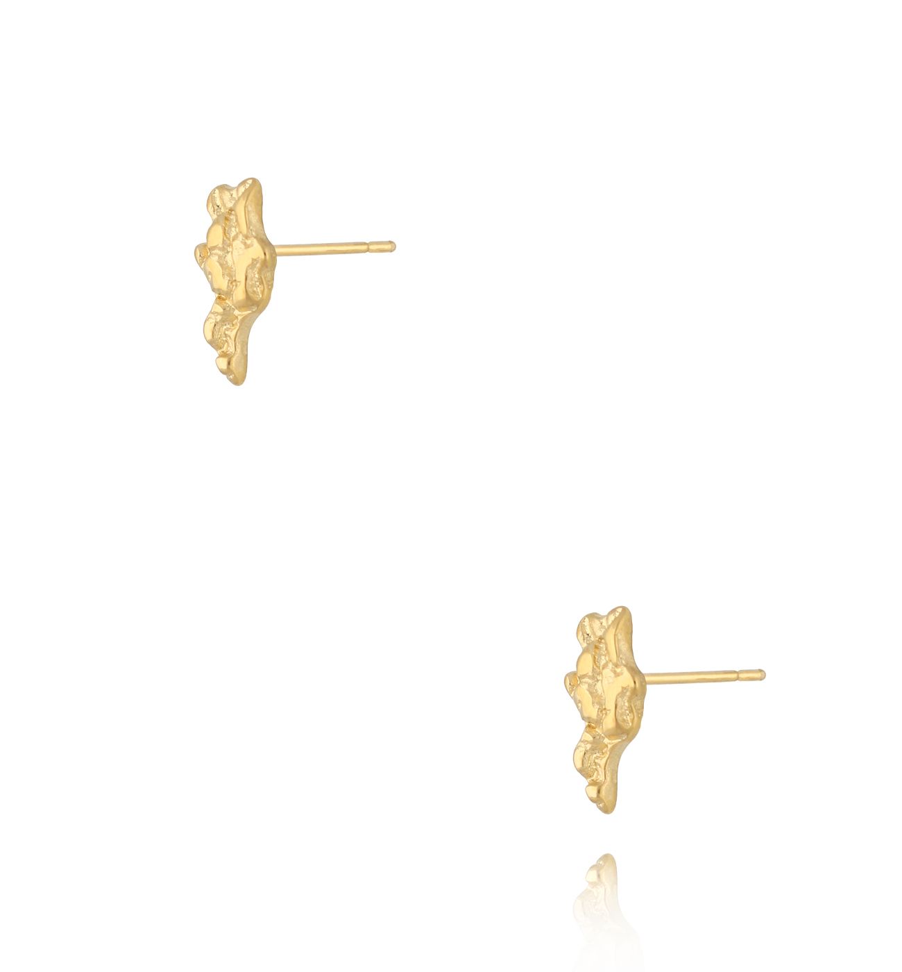 Kolczyki złote gniecione Modern Metallics KSA1808