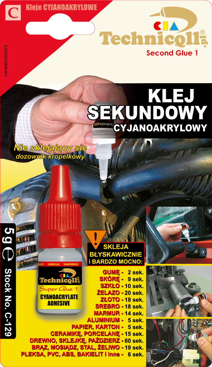 TECHNICQLL KLEJ SEKUNDOWY CYJANOAKRYLOWY C129 - Petrostar