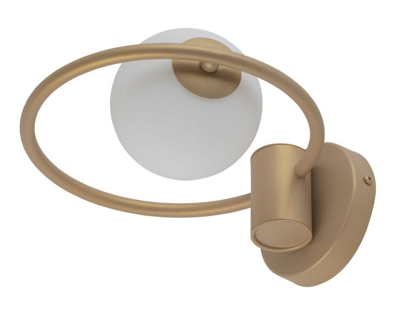 Kinkiet ścienny Sigma Lighting Aqua złoty beo-biały 1 x G9 x 12W IP20 wym: 13 x 25 x 30 cm - 1 szt.