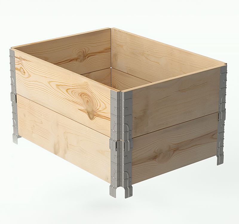 Skrzynka nadstawka paletowa warzywniak drewniany 2szt 60x80x20cm