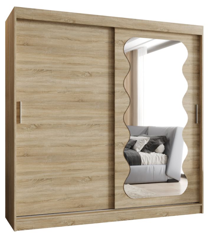 Szafa przesuwna Garderoba Abiks SPOTI 200 dąb sonoma 1szt.