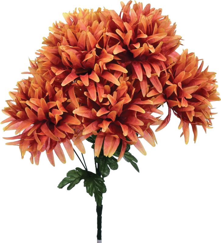 Bukiet 9 sztucznych chryzantem Jumi herbaciane
