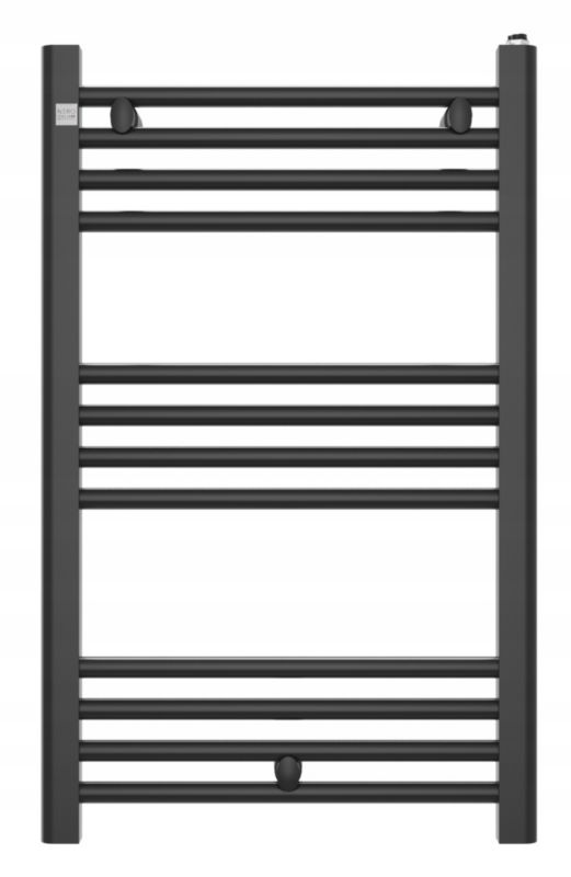 Grzejnik Łazienkowy Granitan Puerto 80/50cm Czarny Kaloryfer Drabinkowy 1kpl.
