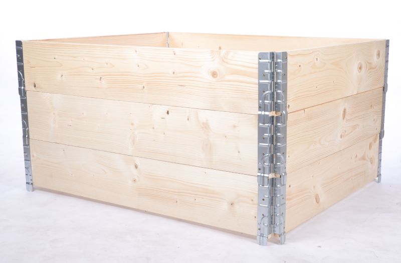 Skrzynia na warzywa MODO24 60x120x100 cm impregnowane przezroczyste drewno 1 szt.