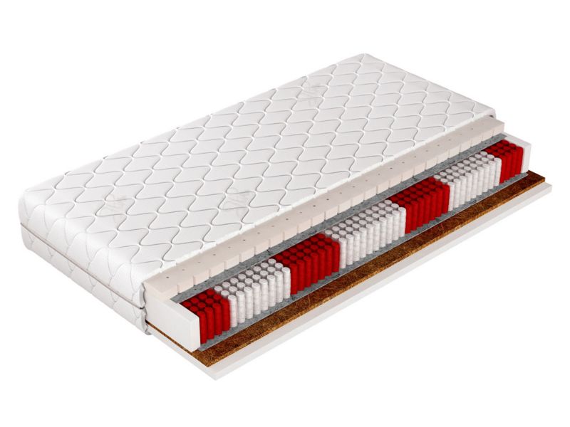 Dwustronny materac sprężynowy MIRJAN 24 Grand Lateks 19 cm 80x200 1 szt.