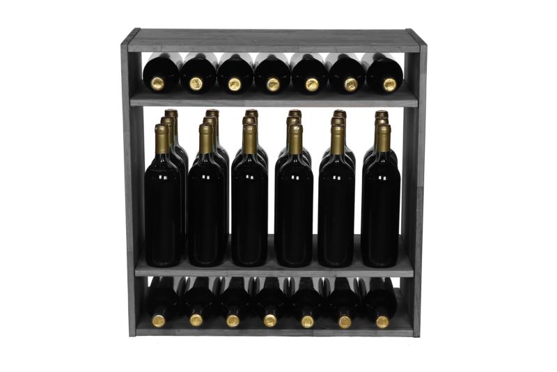 Stojak na wino MODO24 prezentacyjny 12 butelek szary 1 szt.