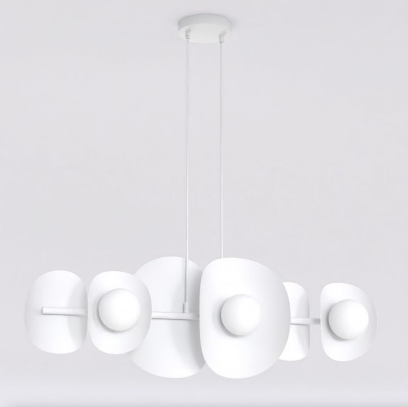 Lampa wisząca Emibig ELEMENTI biała 6xG9x15W IP20 wym:120x87x23cm - 1 szt.