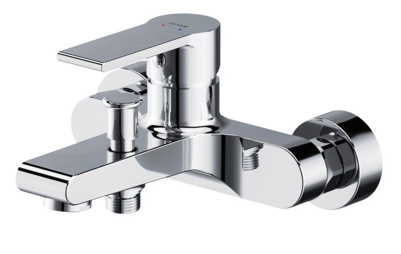 Bateria wannowo-prysznicowa Cersanit Verso chrom, głowica ceramiczna 35 mm, 1 szt.