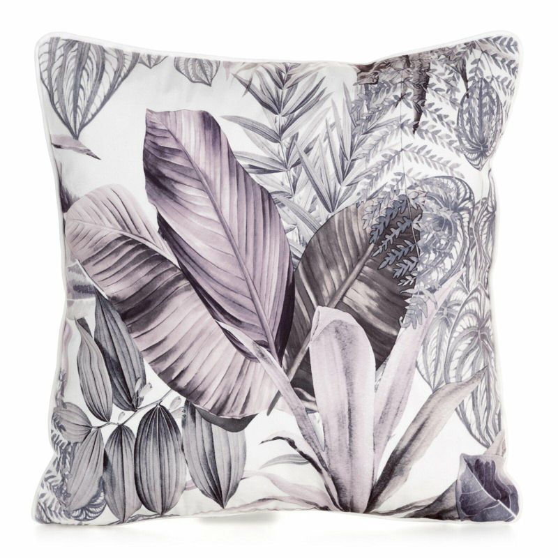 Poszewka DAVOS2 Eurofirany 45x45 cm wzór liście welwet 1 szt.