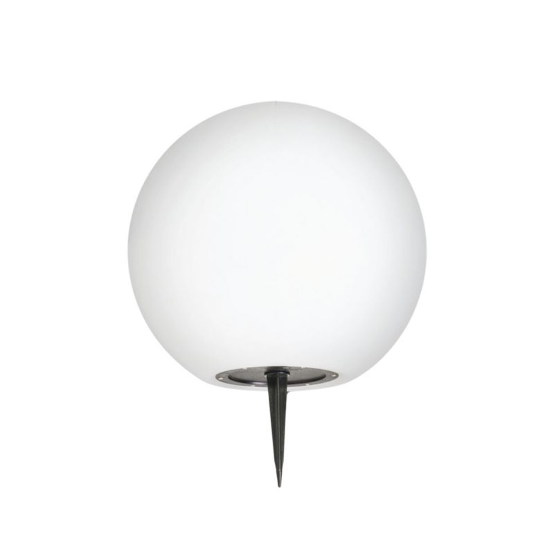 Lampa solarna ogrodowa LED LL FRAULI RGB 30cm LIGHTLOGIC (66522) wbijana czujnik zmierzch kula 1 szt