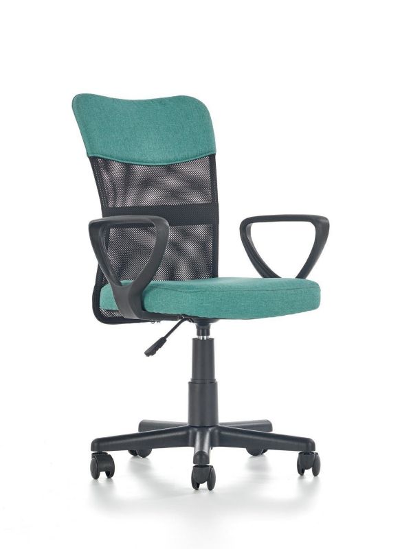 Fotel biurowy ergonomiczny Canaria INTESI turkusowy obrotowy młodzieżowy z podłokietnikami 1 szt.