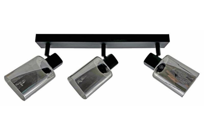 Lampa sufitowa wisząca Reality Harlow czarna wym: 14 x 40 x 9 cm 3xE14 x 1 szt.