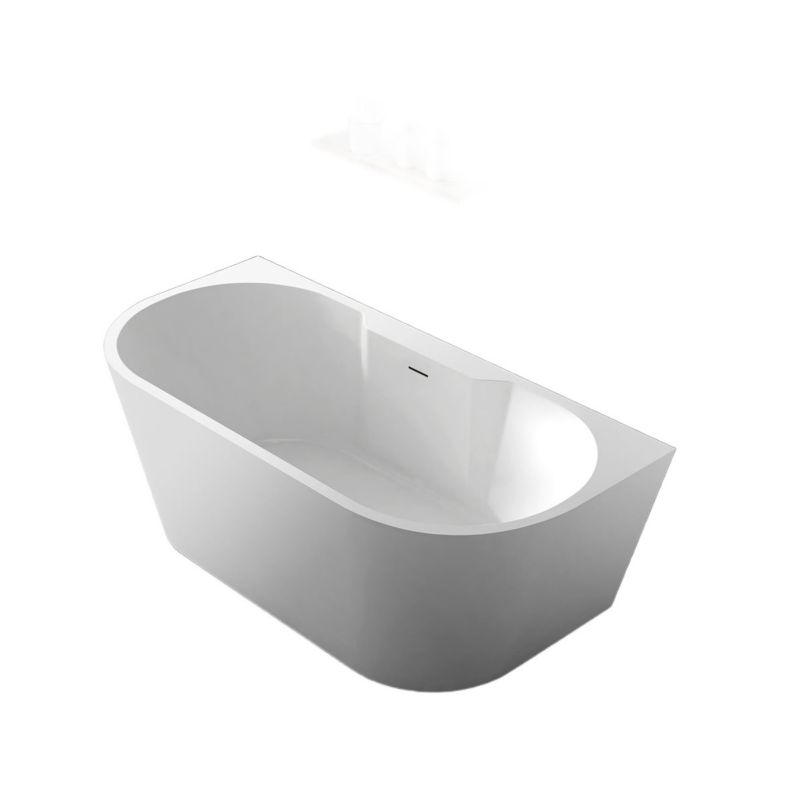 Wanna przyścienna Hagser Greta 150x80 cm akrylowa biała, syfon, klik-klak, 1 szt.