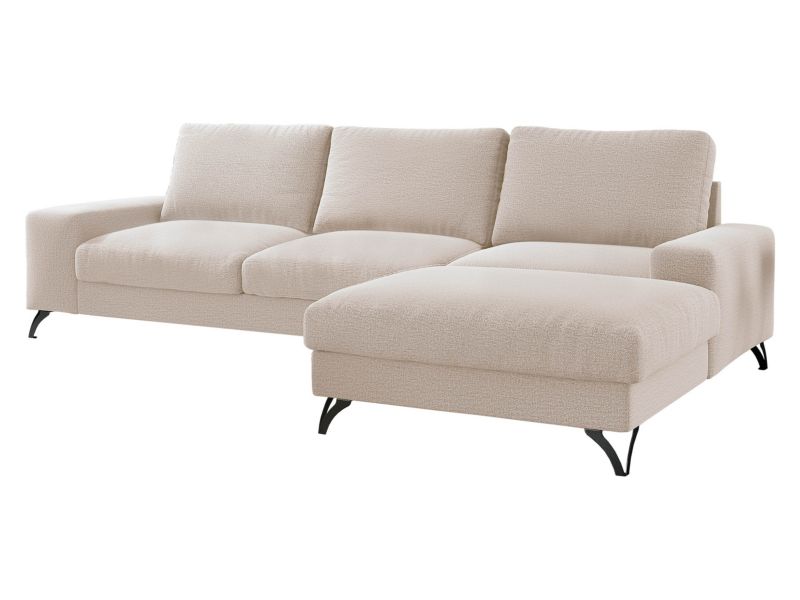 Narożnik z funkcją spania MIRJAN 24 Flavio prawy budyniowy 1 szt.