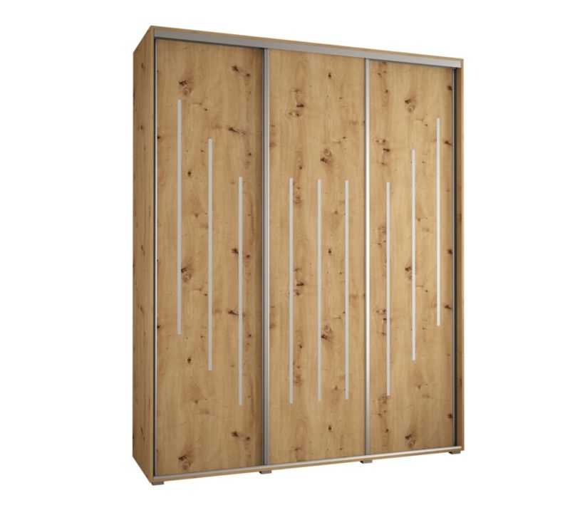 Szafa przesuwna Abiks DAVOS 8 wysoka szer.190cm gł.60cm artisan/artisan/srebrny 1szt.