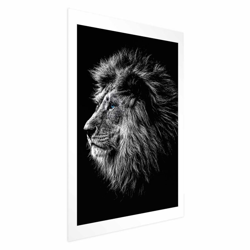 Plakat Artgeist Niebieskooki lew 29,7x42 cm bez ramy 1 szt