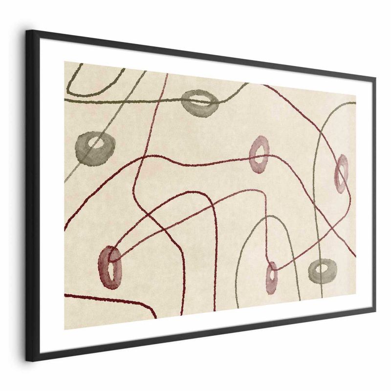 Plakat Artgeist Kształty 30x21 cm z ramą czarną 1 szt