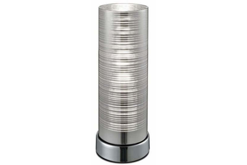 Lampka stołowa Reality Jaron chromowana 1 x E27 x 40W IP20 wym: 24 x 11 x 11 cm tworzywo sztuczne - 1 szt.