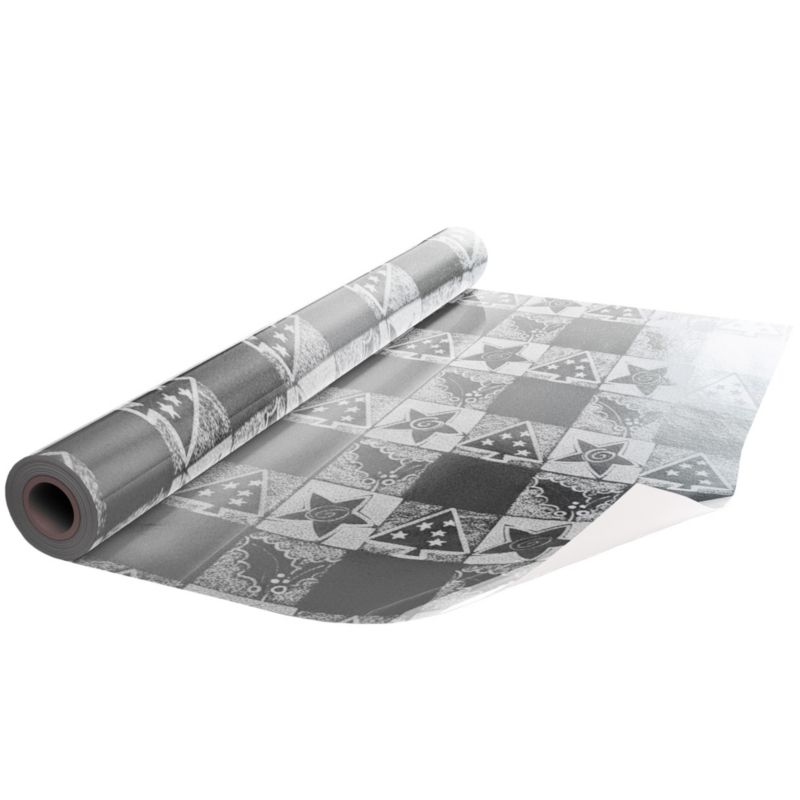 Papier PAPERHIT Do Pakowania Prezentów 25 m Megarolka Świąteczny Srebrne Choinki 1 szt