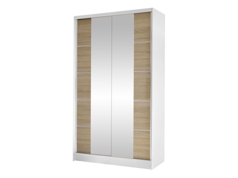 Szafa MIRJAN 24 z drzwiami przesuwnymi Diego V biały/dąb sonoma 1 szt.
