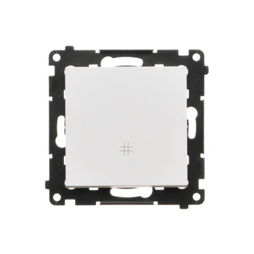 Łącznik schodowy podwójny Simon55 aluminium mat szybkozłącza 1szt