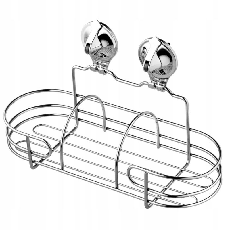 Półka Łazienkowa KADAX Bez Wiercenia Wisząca Pod Prysznic Z Przyssawkami Chrom 1 szt.