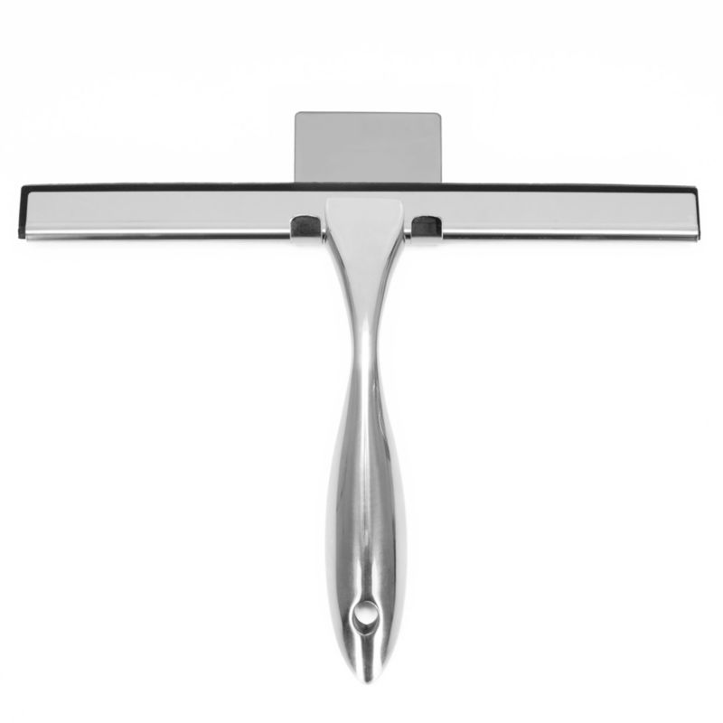 Ściągaczka łazienkowa do wody Springos kabiny prysznicowej z uchwytem, srebrna 1 szt.