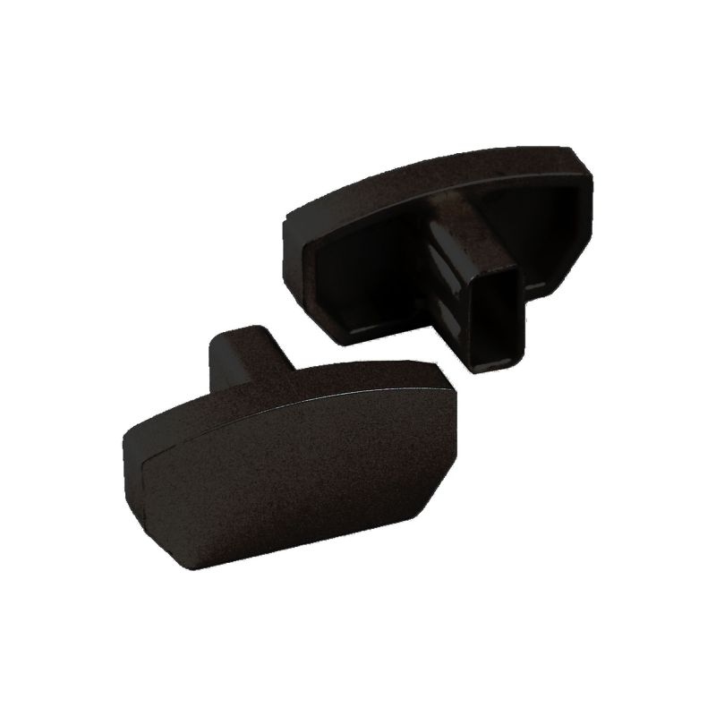 Zaślepka końcowa aluminium black 2 szt.