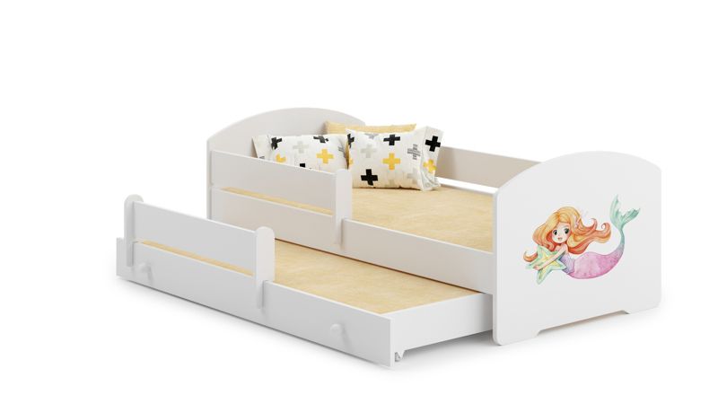 Łóżko podwójne Kobi LUK 160x80 Syrenka 1 szt.