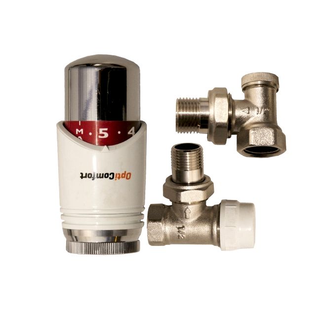 Zestaw termostatyczny Idmar Opticomfort kątowy