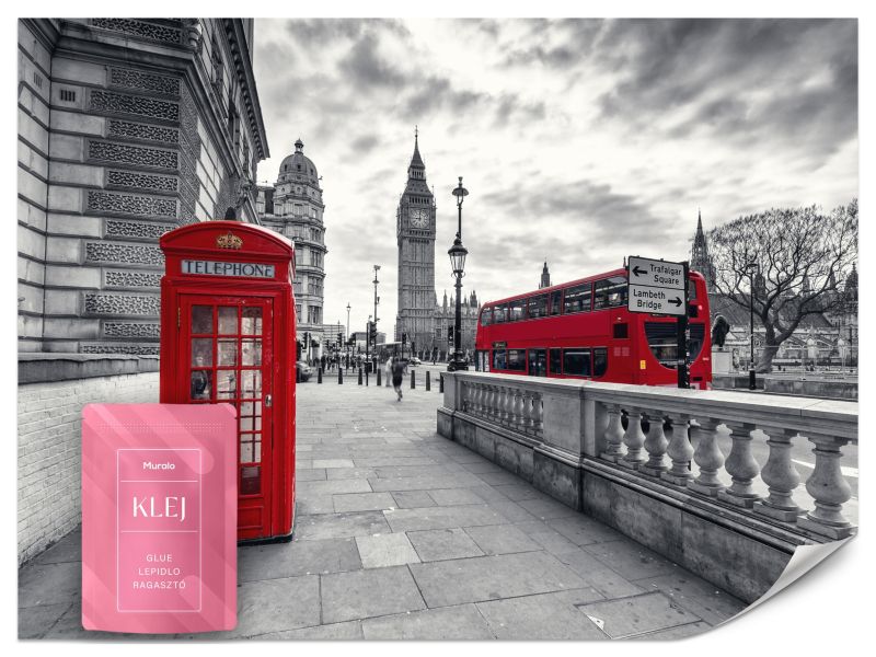 Fototapeta Muralo Londyńska Budka Telefoniczna 350x256 cm 1szt.