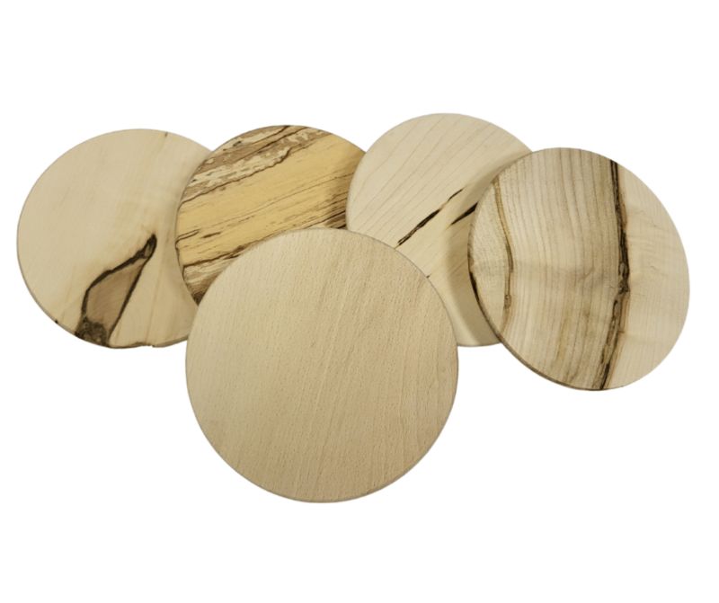 Drewniane pokrywki MODO24 Weck z uszczelką 80 mm 5 szt.