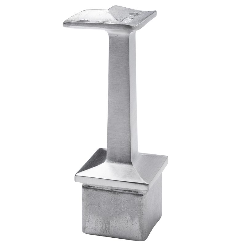 Podpora poręczy PINOX narożna 90 stopni do słupka 40x40 mm - stal nierdzewna H 80 mm (Satyna) 1 szt