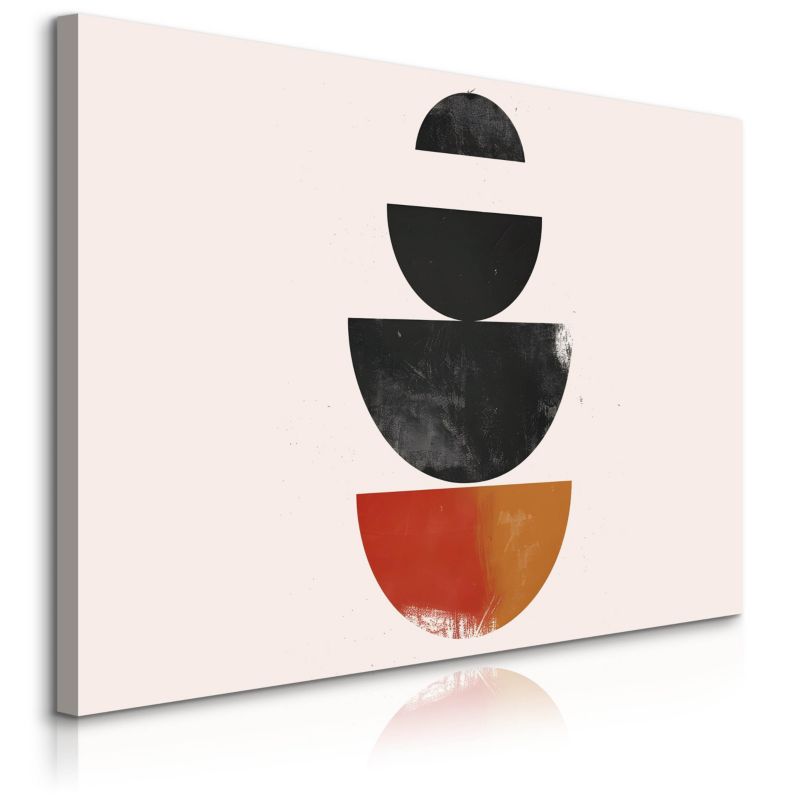 Obraz Muralo Abstrakcja Boho Misy Kamienie Styl Japoński 100x70 cm 1 szt.