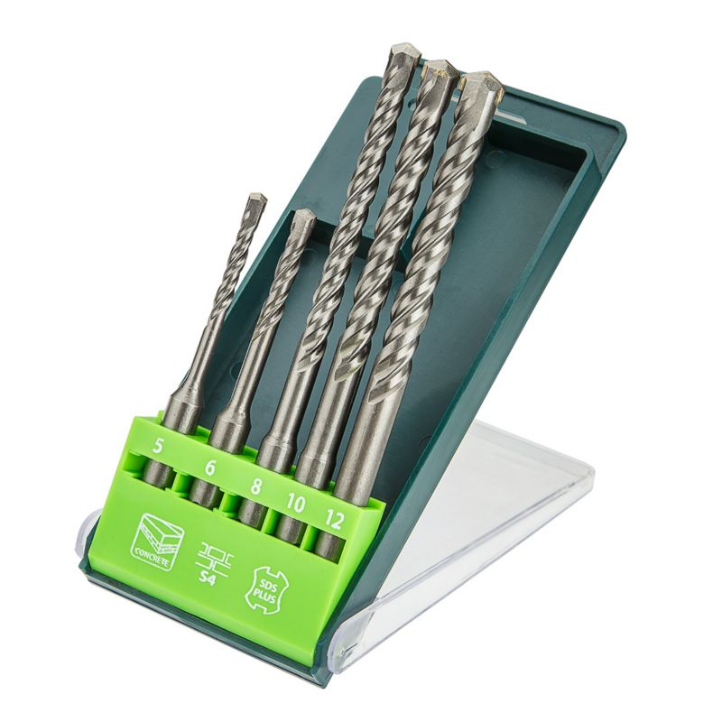 Zestaw wierteł do betonu VERTO 5.0 do 12.0 mm 1 kpl.