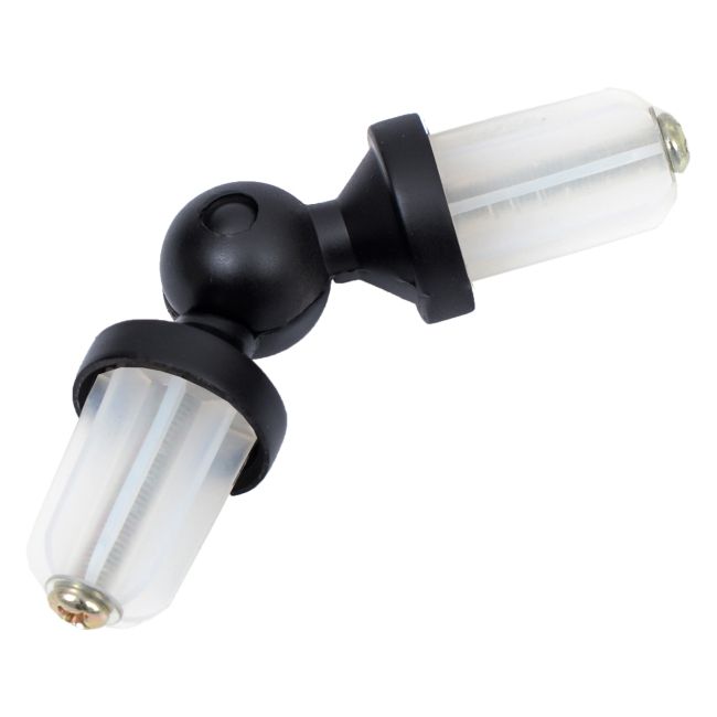 Łącznik kątowy pojedynczy czarny matowy