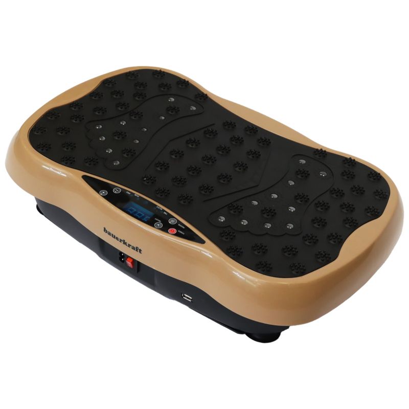 Platforma wibracyjna Bauerkraft treningowa z pilotem i muzyką beżowa 1 szt.