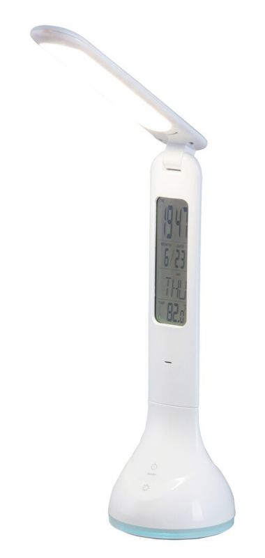 Lampka biurkowa Rabalux Justin biała LED 4W 4000K 253lm IP20 wym: 26.3 x 22 x 22 cm tworzywo sztuczne - 1 szt.