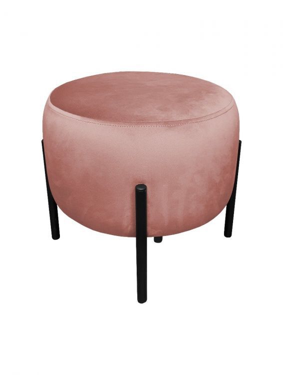 Pufa WILFRED MG VELVET różowa ATOS 1 szt.