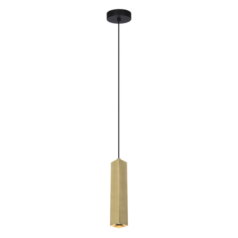 Lampa wisząca Italux Ander 0089 mosiężno-czarna nowoczesna 1xGU10 x 1 szt.