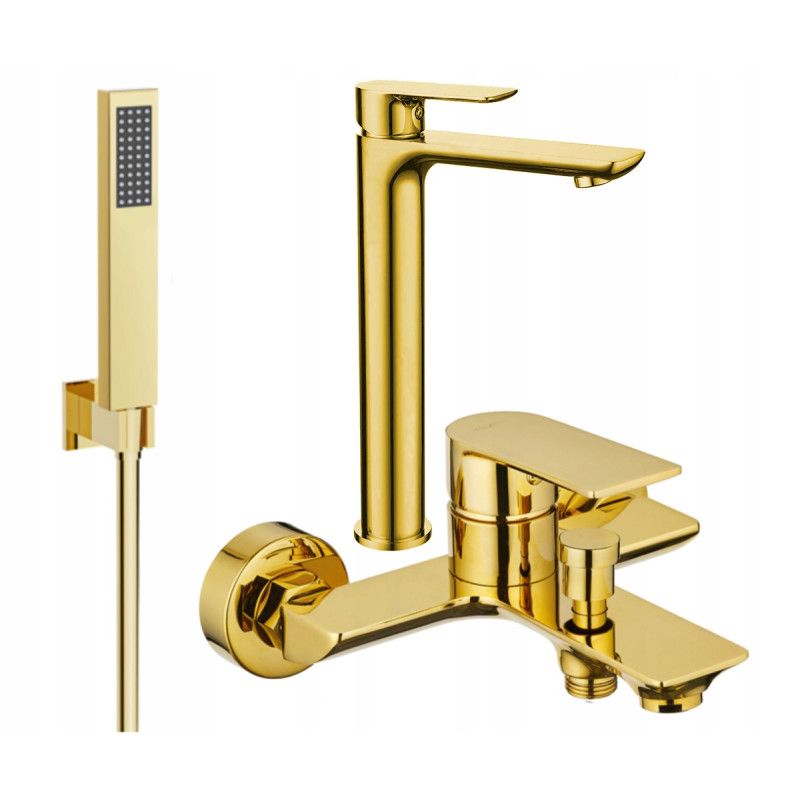 Zestaw wannowy Mexen Alfa złoty