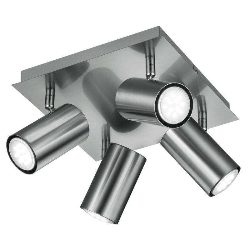 Reflektor sufitowy Trio Marley srebrny 4 x GU10 x IP20 wym: 24 x 24 cm - 1 szt.