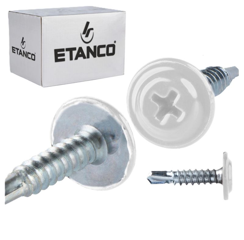 Łączniki montażowe Etanco GM-B 4,2x19 mm RAL 9010 250szt